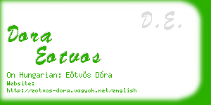 dora eotvos business card