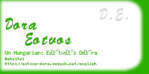 dora eotvos business card